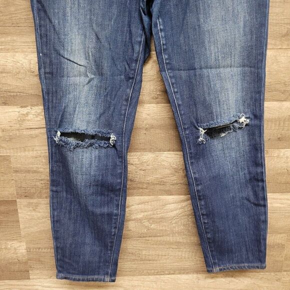 J Brand Alana Volatile High Rise Crop Jeans Size 29 Womens Blue Dark Wash Skinny - Picture 8 of 16